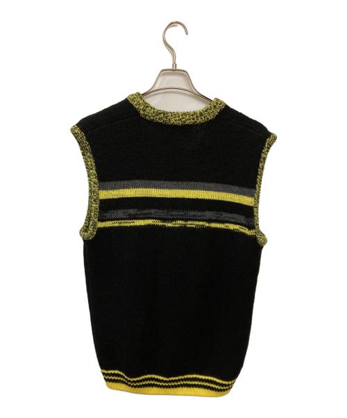 RAF SIMONS（ラフシモンズ）RAF SIMONS (ラフシモンズ) FRED PERRY (フレッドペリー) コラボニットベスト ブラック サイズ:Mの古着・服飾アイテム