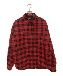 BALENCIAGA（バレンシアガ）の古着「中綿シャツジャケット」｜レッド