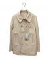 Maison Margiela（メゾンマルジェラ）の古着「メルトンPコート」｜アイボリー