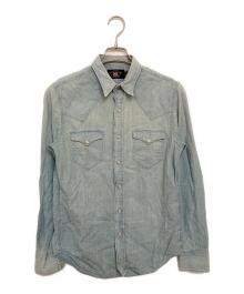 RRL（ダブルアールエル）の古着「シャンブレーウエスタンシャツ」｜ブルー