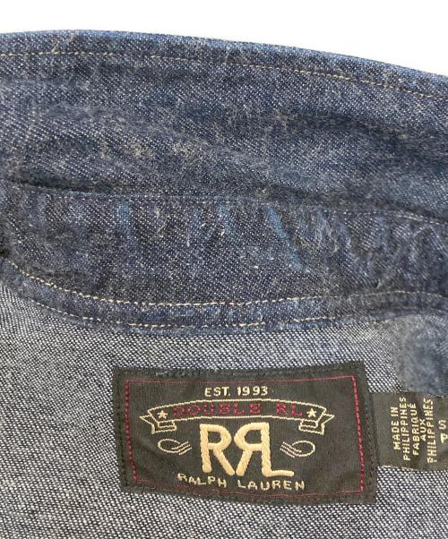 RRL（ダブルアールエル）RRL (ダブルアールエル) デニムウエスタンシャツ インディゴ サイズ:Sの古着・服飾アイテム