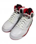 NIKEナイキ）の古着「Air Jordan 5 Retro OG Fire Red Black Tongue」｜ホワイト