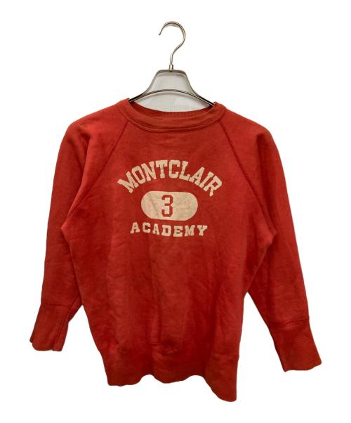 古着（フルギ）古着 (フルギ) ヴィンテージ三段カレッジラグランスウェット レッド サイズ:不明(実寸サイズをご確認ください)の古着・服飾アイテム