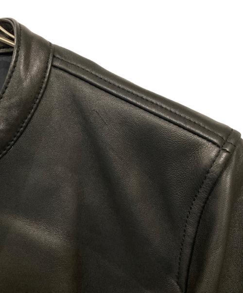 UNITED TOKYO（ユナイテッドトーキョー）UNITED TOKYO (ユナイテッドトーキョー) ラムレザーシングルライダースジャケット ブラック サイズ:2の古着・服飾アイテム
