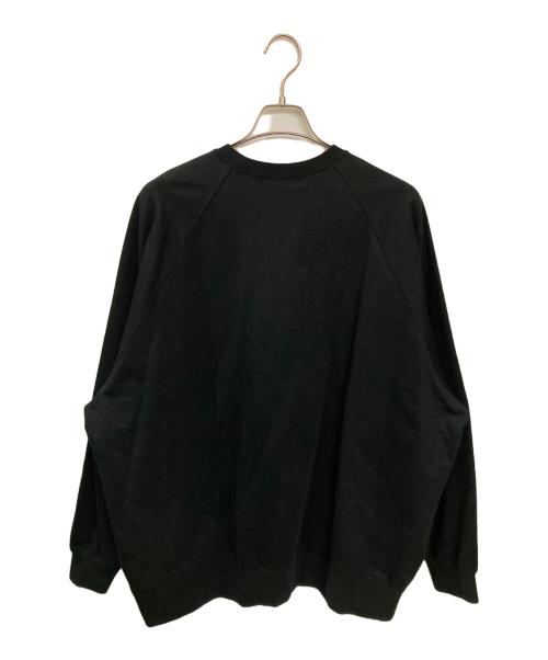 Graphpaper（グラフペーパー）Graphpaper (グラフペーパー) Ultra Compact Terry Crew Neck Sweater ブラック サイズ:FREEの古着・服飾アイテム