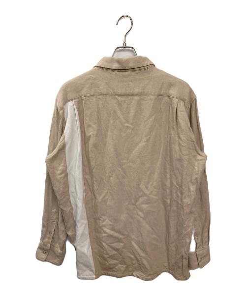 SEQUEL（シークエル）SEQUEL (シークエル) ラインシャツ ベージュ サイズ:Lの古着・服飾アイテム