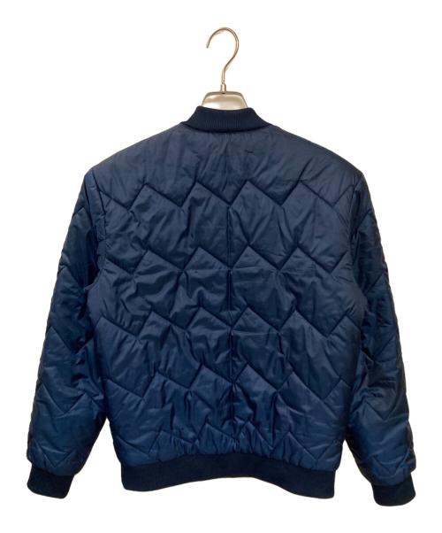 adidas（アディダス）adidas (アディダス) キルティングブルゾン ネイビー サイズ:Sの古着・服飾アイテム