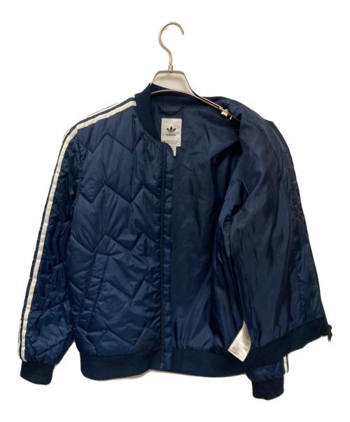 adidas（アディダス）adidas (アディダス) キルティングブルゾン ネイビー サイズ:Sの古着・服飾アイテム