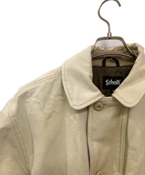 Schott（ショット）Schott (ショット) ９０Sダックジャケット ベージュ サイズ:Mの古着・服飾アイテム