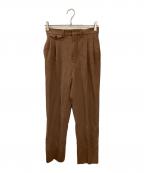 LEMAIREルメール）の古着「タックパンツ」｜ブラウン