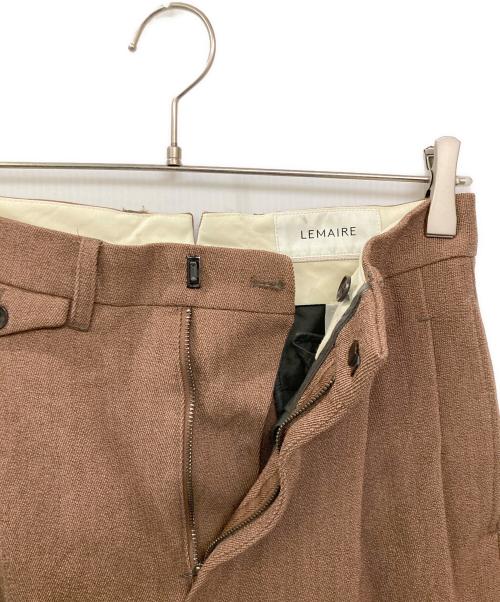 LEMAIRE（ルメール）LEMAIRE (ルメール) タックパンツ ブラウン サイズ:44の古着・服飾アイテム
