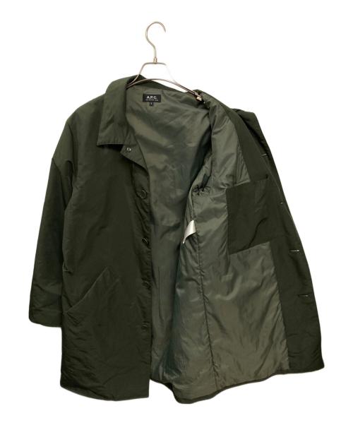 A.P.C.（アーペーセー）A.P.C. (アーペーセー) ステンカラーコート グリーン サイズ:Sの古着・服飾アイテム