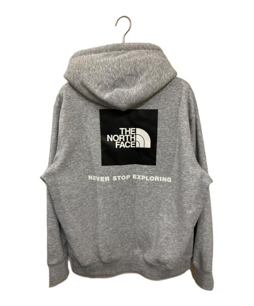 THE NORTH FACE（ザ ノース フェイス）THE NORTH FACE (ザ ノース フェイス) バック スクエアロゴ フーディー / パーカー グレー サイズ:XXLの古着・服飾アイテム