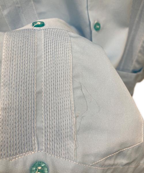 guaya-teca（グアヤテカ）guaya-teca (グアヤテカ) 長袖キューバシャツ ブルー サイズ:XXLの古着・服飾アイテム