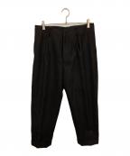 AURALEEオーラリー）の古着「Light Melton Wide Slacks」｜ブラック