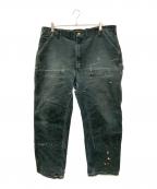 CarHarttカーハート）の古着「ダブルニーデニムペインターパンツ」｜ブラック