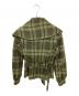 MaxMara (マックスマーラ) ヴァージンウールアルパカアンゴラMIX チェックジャケット カーキ サイズ:36：15000円