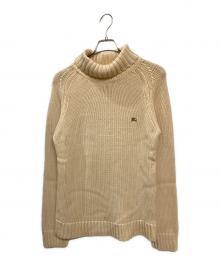 BURBERRY BLACK LABEL（バーバリーブラックレーベル）の古着「タートルネックニット」｜アイボリー