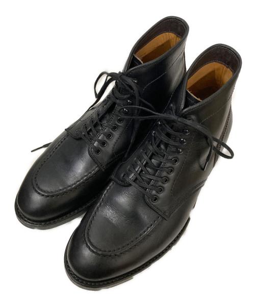 WHEEL ROBE（ウィールローブ）WHEEL ROBE (ウィールローブ) HEAVY STITCHING MOC BOOTS ブラック サイズ:9 1/2Dの古着・服飾アイテム