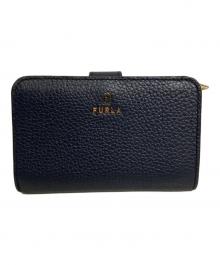 FURLA（フルラ）の古着「CAMELIA/二つ折り財布」｜ネイビー