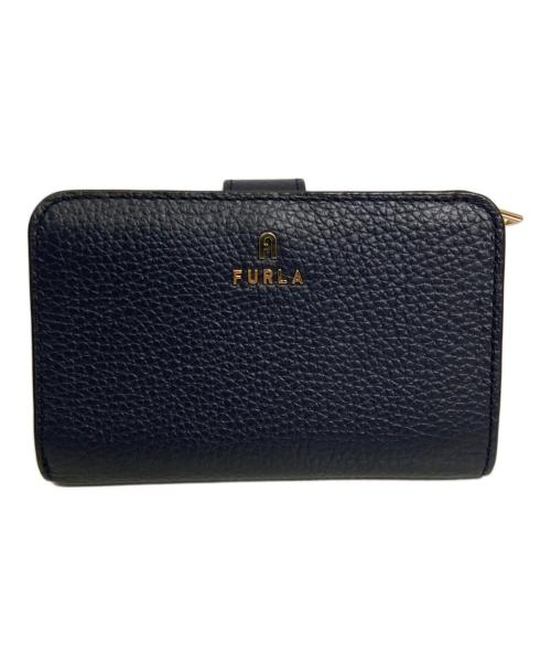 FURLA（フルラ）FURLA (フルラ) CAMELIA/二つ折り財布 ネイビーの古着・服飾アイテム