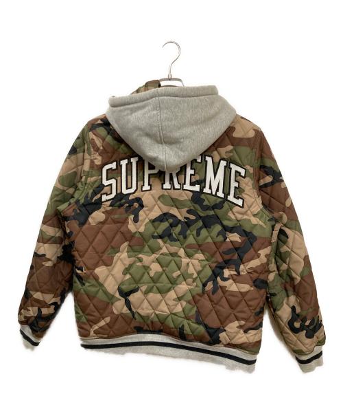 Champion（チャンピオン）Champion (チャンピオン) SUPREME (シュプリーム) リバーシブル迷彩ジャケット カーキ サイズ:Mの古着・服飾アイテム