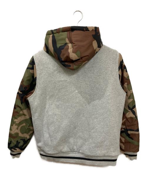 Champion（チャンピオン）Champion (チャンピオン) SUPREME (シュプリーム) リバーシブル迷彩ジャケット カーキ サイズ:Mの古着・服飾アイテム