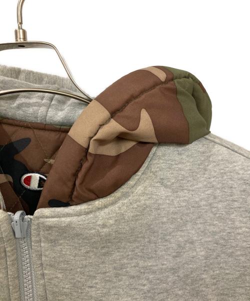 Champion（チャンピオン）Champion (チャンピオン) SUPREME (シュプリーム) リバーシブル迷彩ジャケット カーキ サイズ:Mの古着・服飾アイテム