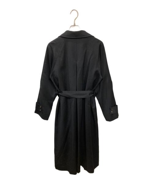 FRAY ID（フレイ アイディー）FRAY ID (フレイ アイディー) ウールカルゼトレンチコート ブラック サイズ:1の古着・服飾アイテム