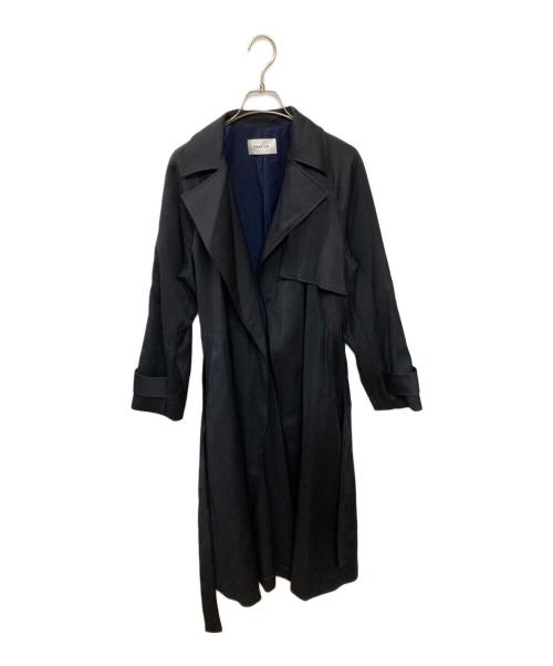 FRAY ID（フレイ アイディー）FRAY ID (フレイ アイディー) ウールカルゼトレンチコート ブラック サイズ:1の古着・服飾アイテム