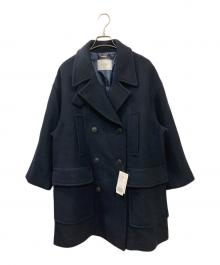 SLOBE IENA（スローブ イエナ）の古着「メルトンビッグPコート」｜ネイビー