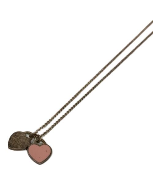 TIFFANY & Co.（ティファニー）TIFFANY & Co. (ティファニー) リターントゥダブルハートペンダント ピンク×シルバーの古着・服飾アイテム