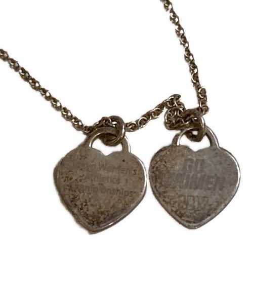 TIFFANY & Co.（ティファニー）TIFFANY & Co. (ティファニー) リターントゥダブルハートペンダント ピンク×シルバーの古着・服飾アイテム