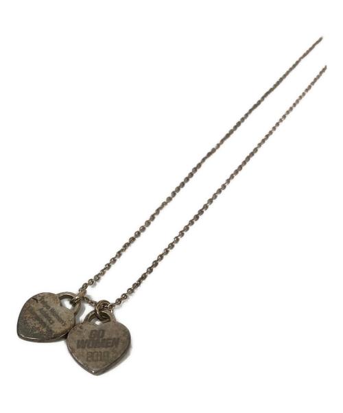 TIFFANY & Co.（ティファニー）TIFFANY & Co. (ティファニー) リターントゥダブルハートペンダント グリーン×シルバーの古着・服飾アイテム