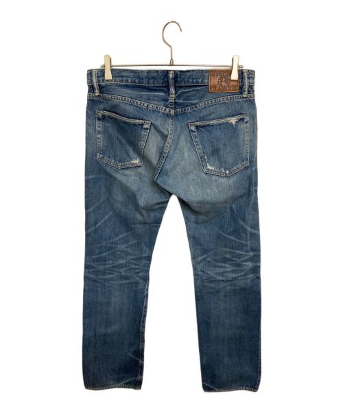 Hysteric Glamour（ヒステリックグラマー）Hysteric Glamour (ヒステリックグラマー) ヴィンテージ加工スタッズデニムパンツ インディゴ サイズ:81cmの古着・服飾アイテム