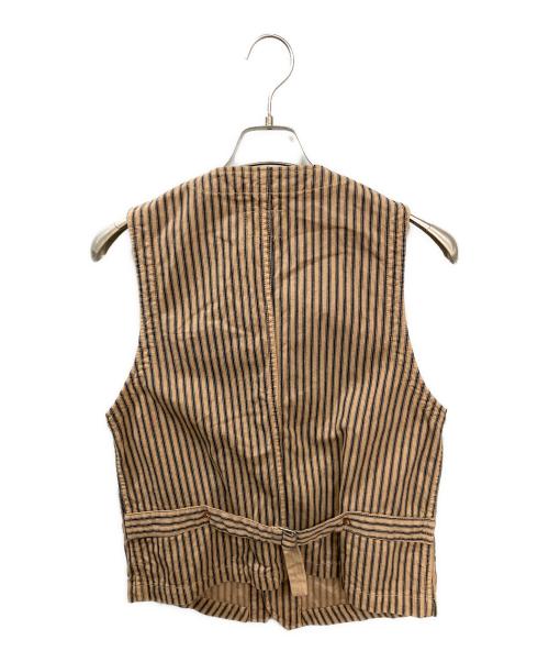 STUDIO D'ARTISAN（ステュディオダルチザン）STUDIO D'ARTISAN (ステュディオダルチザン) レイルローダーベスト ベージュ サイズ:36の古着・服飾アイテム