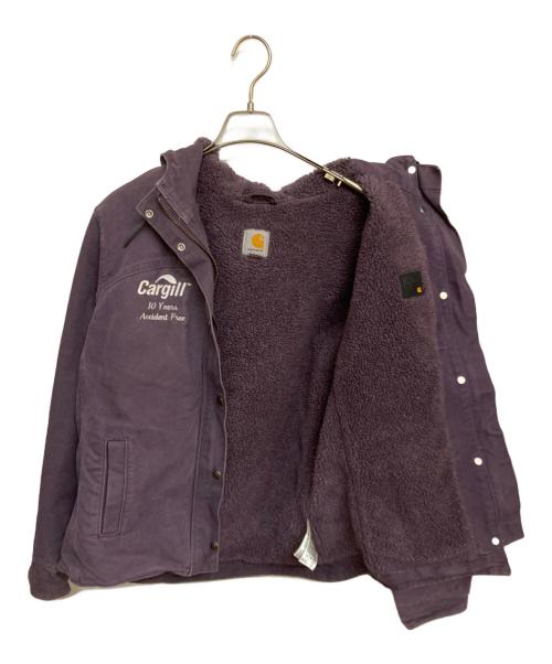 CarHartt（カーハート）CarHartt (カーハート) 古着ボアダックフードジャケット パープル サイズ:Sの古着・服飾アイテム