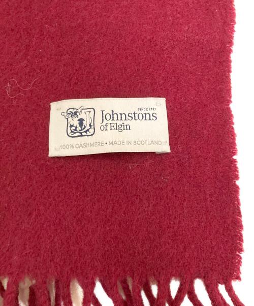 JOHNSTONS OF ELGIN（ジョンストンズオブエルガン）JOHNSTONS OF ELGIN (ジョンストンズオブエルガン) カシミヤストール レッドの古着・服飾アイテム