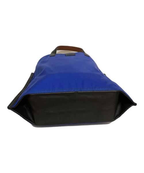 PORTER（ポーター）PORTER (ポーター) リバーシブルトートバッグ ブルー×アイボリーの古着・服飾アイテム