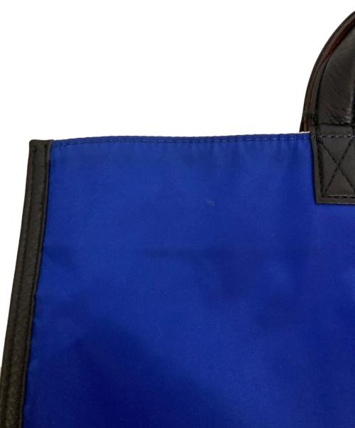 PORTER（ポーター）PORTER (ポーター) リバーシブルトートバッグ ブルー×アイボリーの古着・服飾アイテム