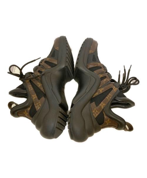 LOUIS VUITTON（ルイ ヴィトン）LOUIS VUITTON (ルイ ヴィトン) モノグラム アークライトスニーカー ブラック×ブラウン サイズ:40の古着・服飾アイテム