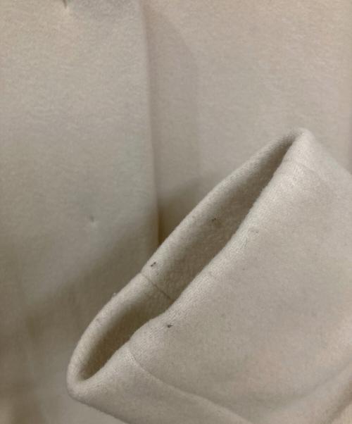 U.A. GreenLabelRelaxing（ユナイテッドアローズグリーンレーベル リラクシング）U.A. GreenLabelRelaxing (ユナイテッドアローズグリーンレーベル リラクシング) ノーカラー ミドル コート アイボリー サイズ:36の古着・服飾アイテム