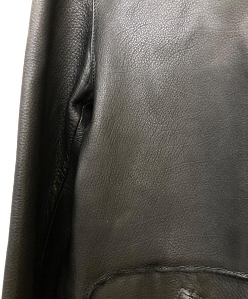 Salvatore Ferragamo（サルヴァトーレ フェラガモ）Salvatore Ferragamo (サルヴァトーレ フェラガモ) シングルライダースレザージャケット ブラック サイズ:50の古着・服飾アイテム
