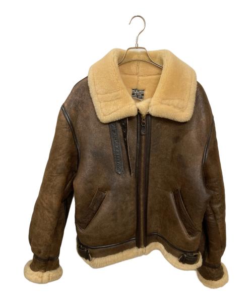 AVIREX（アヴィレックス）AVIREX (アヴィレックス) B-3 ムートンフライトジャケット ブラウン サイズ:42の古着・服飾アイテム