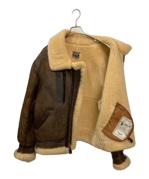 AVIREX（アヴィレックス）AVIREX (アヴィレックス) B-3 ムートンフライトジャケット ブラウン サイズ:42の古着・服飾アイテム