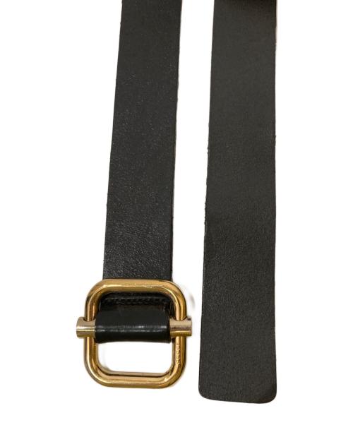 GUCCI（グッチ）GUCCI (グッチ) レザーベルト ブラックの古着・服飾アイテム
