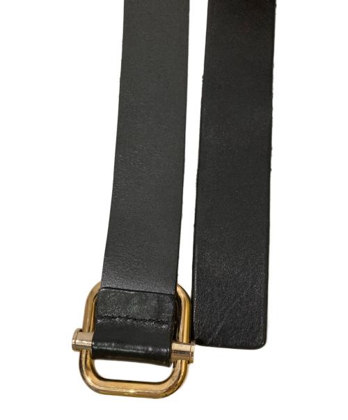 GUCCI（グッチ）GUCCI (グッチ) レザーベルト ブラックの古着・服飾アイテム