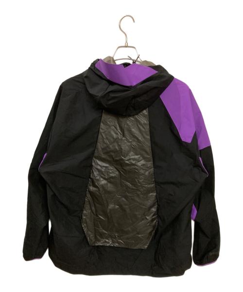 adidas（アディダス）adidas (アディダス) アノラックパーカー ブラック×パープルの古着・服飾アイテム