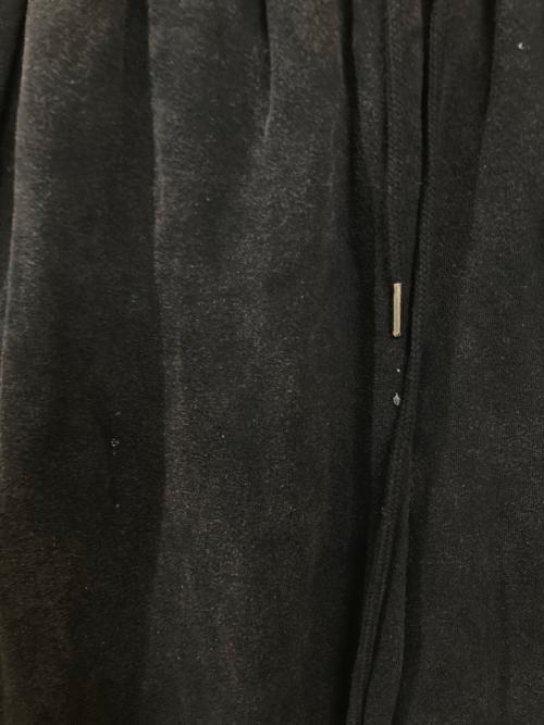 CAMPHOR WOOD（カンファーウッド）camphor wood (カンファーウッド) サンフェード加工スーパーワイドバギースウェットパンツ ブラック サイズ:Lの古着・服飾アイテム