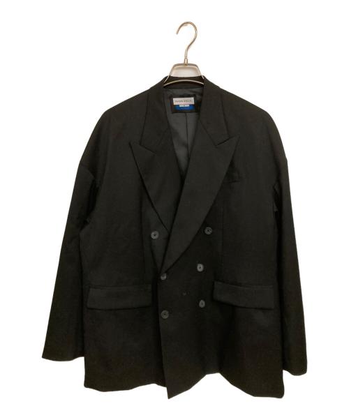 MAISON SPECIAL（メゾンスペシャル）MAISON SPECIAL (メゾンスペシャル) Wool Mix Smooth Prime-Over Peaked Lapel Double Tailored Jacket ブラック サイズ:2の古着・服飾アイテム
